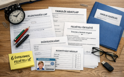 Útmutató, 6 évfolyamos képzésre jelentkezéshez